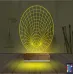 Geometrik Dekoratif 3D Lamba - Masa Gece Lambası
