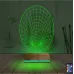 Geometrik Dekoratif 3D Lamba - Masa Gece Lambası