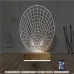 Geometrik Dekoratif 3D Lamba - Masa Gece Lambası