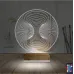 Geometrik Dekoratif 3D Lamba - Masa Gece Lambası