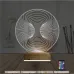 Geometrik Dekoratif 3D Lamba - Masa Gece Lambası