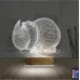 Gergedan 3D Lamba - Masa Gece Lambası
