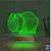 Gergedan 3D Lamba - Masa Gece Lambası