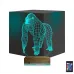 Goril Gorilla 3D Lamba - Masa Gece Lambası