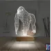 Goril Gorilla 3D Lamba - Masa Gece Lambası