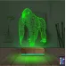 Goril Gorilla 3D Lamba - Masa Gece Lambası