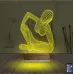 Minimalist Heykel Kadın 3D Lamba - Masa Gece Lambası