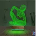 Minimalist Heykel Kadın 3D Lamba - Masa Gece Lambası