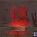 Minimalist Heykel Kadın 3D Lamba - Masa Gece Lambası