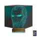 Ironman Robot 3D Lamba - Masa Gece Lambası