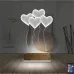 Kalp Sevgiliye Hediye 3D Lamba - Masa Gece Lambası