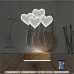 Kalp Sevgiliye Hediye 3D Lamba - Masa Gece Lambası
