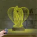Kalp El Sevgiliye Hediye 3D Lamba - Masa Gece Lambası