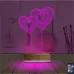 Balon Kalp Love Sevgiliye Hediye 3D Lamba - Masa Gece Lambası
