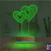 Balon Kalp Love Sevgiliye Hediye 3D Lamba - Masa Gece Lambası