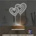 Balon Kalp Love Sevgiliye Hediye 3D Lamba - Masa Gece Lambası