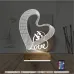Kalp Love Sevgiliye Hediye 3D Lamba - Masa Gece Lambası