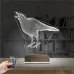 Karga Kuş 3D Lamba - Masa Gece Lambası