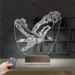 Kartal Futbol Taraftar 3D Lamba - Masa Gece Lambası