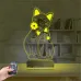 Sevimli Kedi 3D Lamba - Masa Gece Lambası