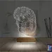 Kirpi 3D Lamba - Masa Gece Lambası