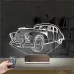 Klasik Araba 3D Lamba - Masa Gece Lambası
