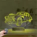 Klasik Araba 3D Lamba - Masa Gece Lambası