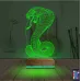 Kobra Yılan 3D Lamba - Masa Gece Lambası