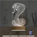 Kobra Yılan 3D Lamba - Masa Gece Lambası