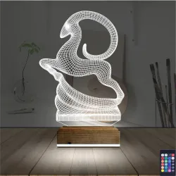 Koç Burç 3D Lamba - Masa Gece Lambası
