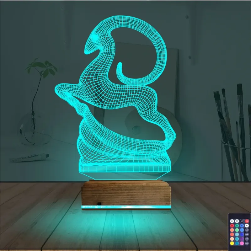 Koç Burç 3D Lamba - Masa Gece Lambası