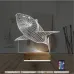 Köpek Balığı 3D Lamba - Masa Gece Lambası