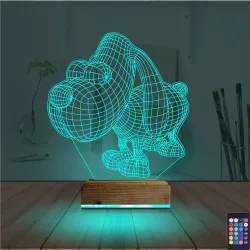 Köpek Çocuk Odası 3D Lamba - Masa Gece Lambası