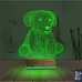 Köpek Çocuk Odası 3D Lamba - Masa Gece Lambası