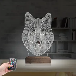 Kurt 3D Lamba - Masa Gece Lambası