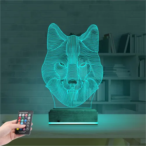 Kurt 3D Lamba - Masa Gece Lambası
