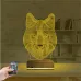 Kurt 3D Lamba - Masa Gece Lambası