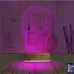 Kuru Kafa İskelet 3D Lamba - Masa Gece Lambası