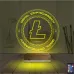 Crypto Lite Coin 3D Lamba - Masa Gece Lambası