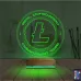 Crypto Lite Coin 3D Lamba - Masa Gece Lambası