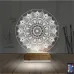 Mandala 3D Lamba - Masa Gece Lambası