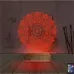 Mandala 3D Lamba - Masa Gece Lambası