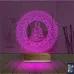 Mandala Yoga 3D Lamba - Masa Gece Lambası