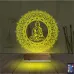 Mandala Yoga 3D Lamba - Masa Gece Lambası