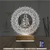 Mandala Yoga 3D Lamba - Masa Gece Lambası
