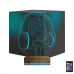 Dj Müzik Mikrofon Kulaklık 3D Lamba - Masa Gece Lambası