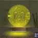 Crypto Mina Coin 3D Lamba - Masa Gece Lambası