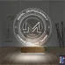 Crypto Monero Coin 3D Lamba - Masa Gece Lambası