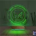 Crypto Monero Coin 3D Lamba - Masa Gece Lambası
