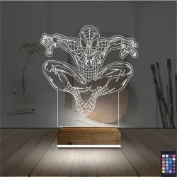 Örümcek Adam Spider Man 3D Lamba - Masa Gece Lambası